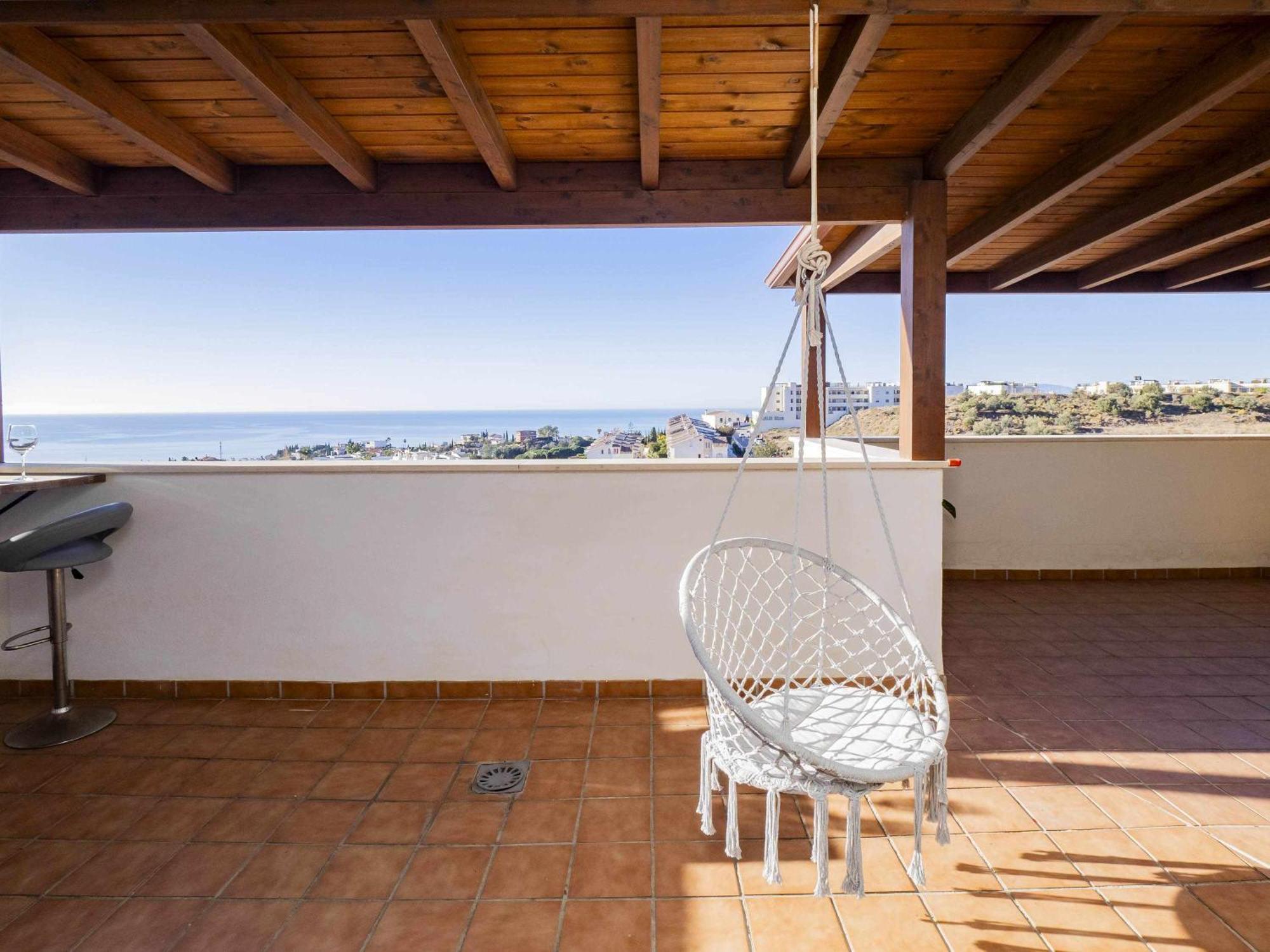 Апартаменти Atico Con Vistas Al Mar Piscina Y Parking Малага Екстер'єр фото