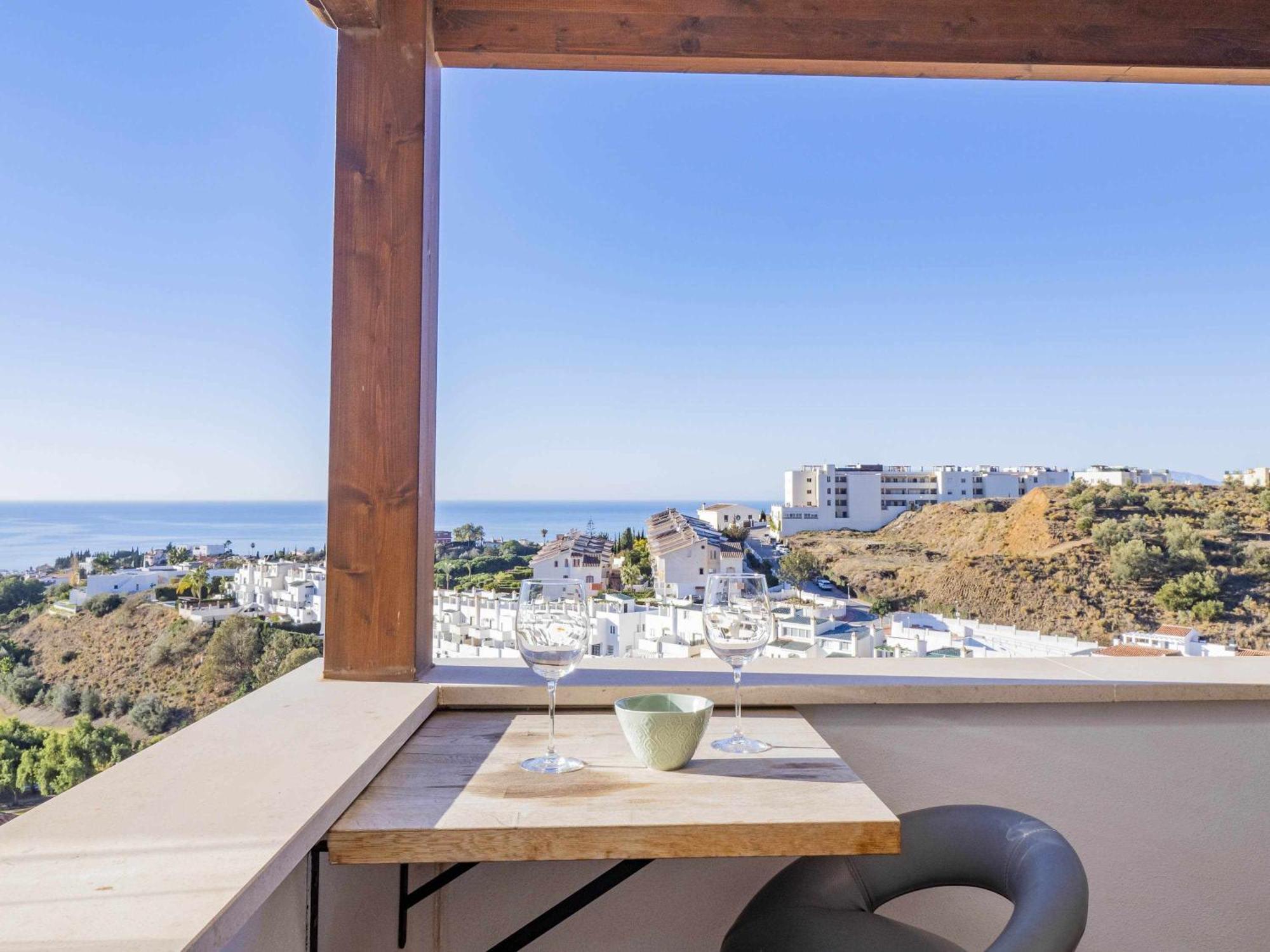 Апартаменти Atico Con Vistas Al Mar Piscina Y Parking Малага Екстер'єр фото