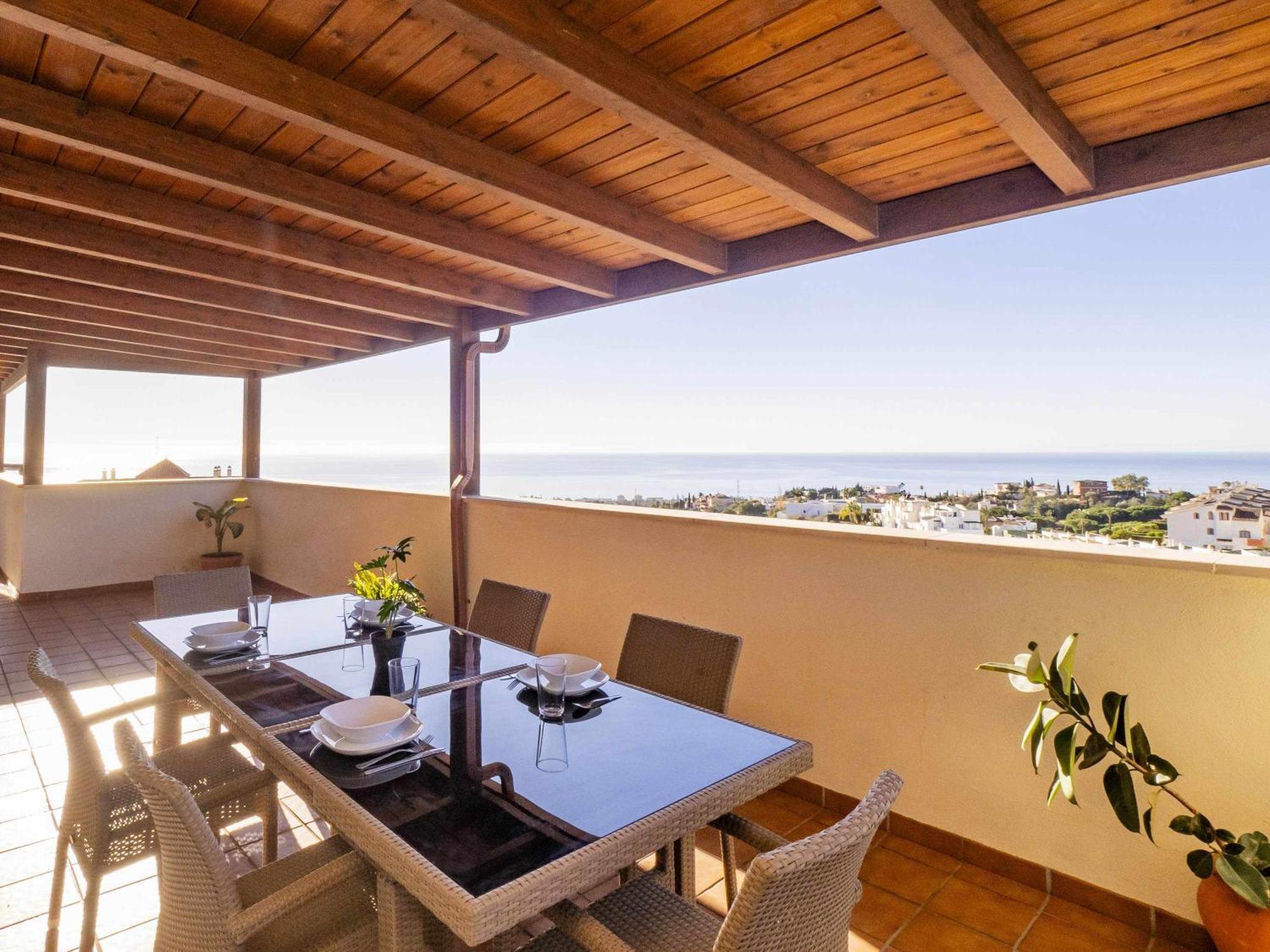 Апартаменти Atico Con Vistas Al Mar Piscina Y Parking Малага Екстер'єр фото